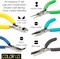 The Beadsmith Color-ID Pliers – Color Coded Set – 5 Inches, 5 Piece Kit: Chain Nose, Round Nose, Flat Nose, Bent Chain Nose & Side Cutter – Tools for Jewelry Making